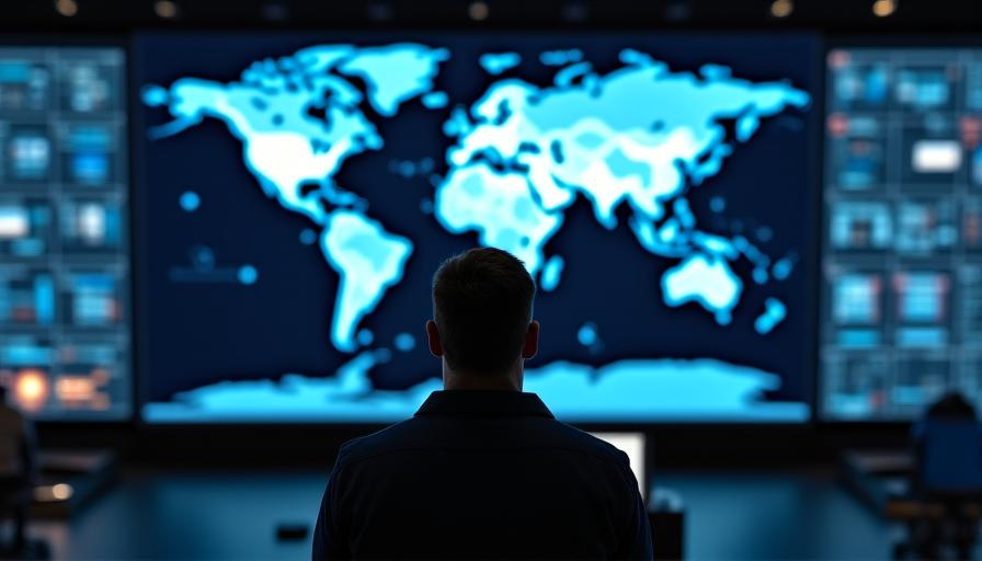 Control logístico visualizado en pantallas digitales conectadas